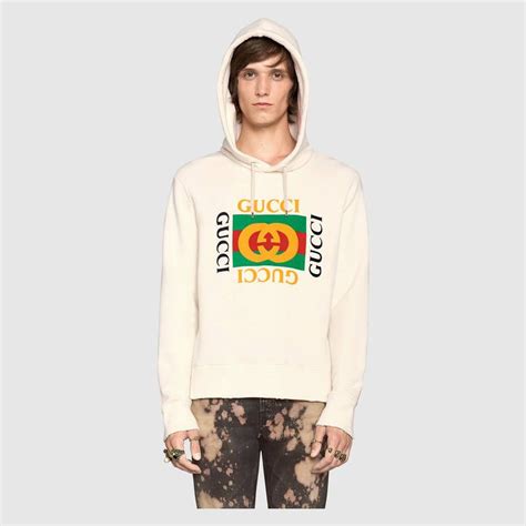 men's gucci sweatshirts|oversize sweatshirt with Gucci print.